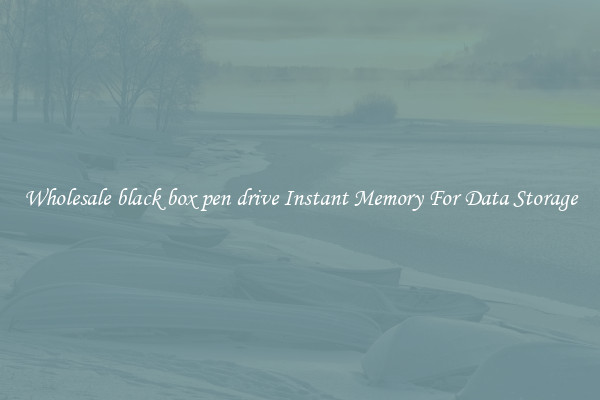 Wholesale black box pen drive Instant Memory For Data Storage