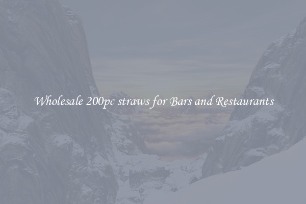 Wholesale 200pc straws for Bars and Restaurants