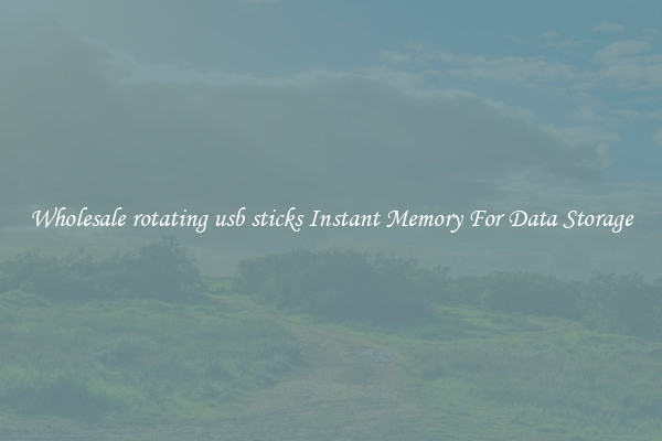 Wholesale rotating usb sticks Instant Memory For Data Storage