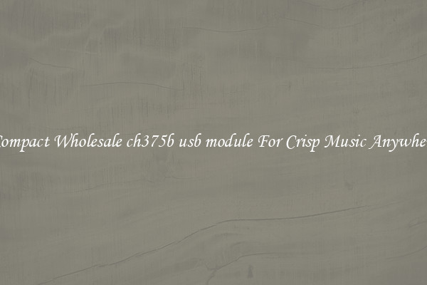 Compact Wholesale ch375b usb module For Crisp Music Anywhere