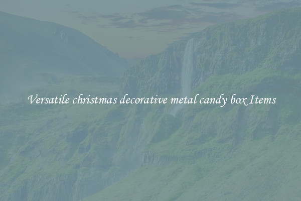 Versatile christmas decorative metal candy box Items