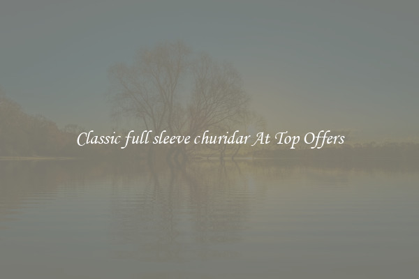 Classic full sleeve churidar At Top Offers