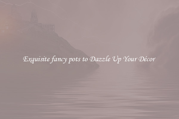 Exquisite fancy pots to Dazzle Up Your Décor 