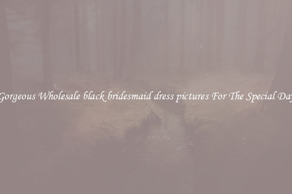 Gorgeous Wholesale black bridesmaid dress pictures For The Special Day