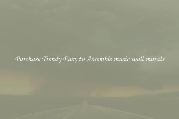 Purchase Trendy Easy to Assemble music wall murals